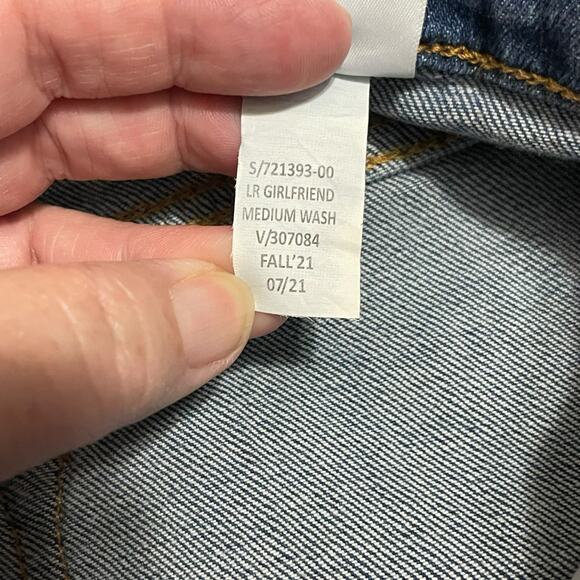 Banana Republic Womens Jeans 6 Blue Distressed Low Rise Relaxed Girlfriend Denim - Picture 9 of 12